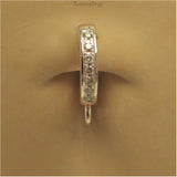 Exclusive Rose Gold Belly Champagne Diamond Belly Ring | Design your Own - TummyToys