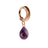 14K Rose Gold and Amethyst Belly button clicker Ring - TummyToys
