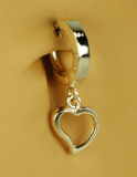 14K Yellow Gold Belly Button Ring with Dangling Heart Charm - TummyToys