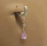 Pink Belly Ring Pack | Sterling Silver & Pink CZ Bundle Deal - TummyToys