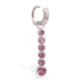 Pink Belly Ring Pack | Sterling Silver & Pink CZ Bundle Deal - TummyToys