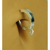 Sterling Silver Belly Button Ring with Jump Ring | Customizable | Make your own - TummyToys