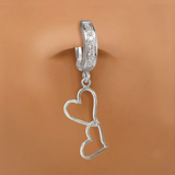 Favorite of All Belly Rings | Sparkling CZ's & Hearts Belly Ring - TummyToys