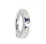 Solid Sterling Silver Diamond Belly Button Ring - TummyToys
