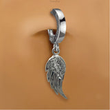 Femme Metale's Sterling Silver Wing Charm On Plain Silver Clasp By Tummytoys - TummyToys