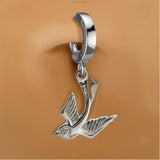 Femme Metale's Sterling Silver Love Bird Belly Ring - TummyToys