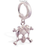 Femme Metale's Sterling Silver Skull Belly Ring - TummyToys