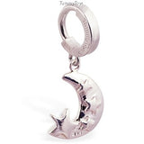 Femme Metale's Moon And Stars Navel Ring - TummyToys