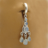 TummyToys Silver Moonstone Belly Button Ring - TummyToys