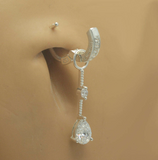 Changeable & Beautiful CZ Belly Ring Dangle Charm - TummyToys