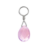 Changeable Pink Mystic Topaz Belly Ring Swinger Charm - TummyToys