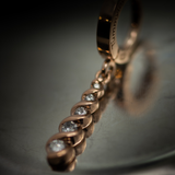 14K Rose Gold Belly Ring With Diamond Dangle - TummyToys