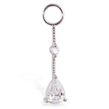 Changeable Blue Dangle Belly Ring Swinger Charm - TummyToys