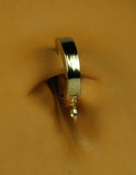 Classic 14K Yellow Gold Sleeper Belly Button Ring By TummyToys Add your own charm - TummyToys