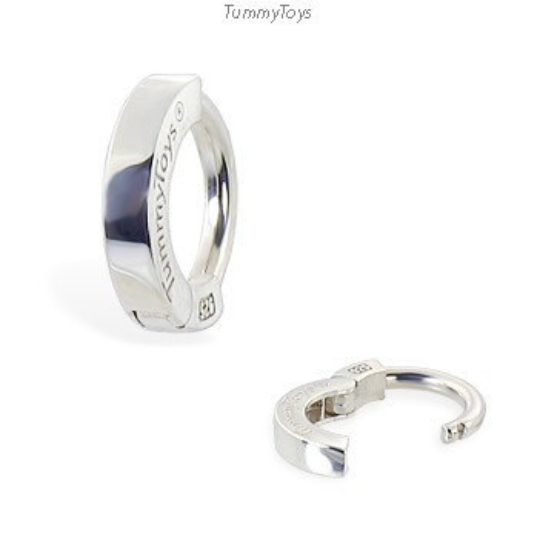 Sterling silver belly button rings deals