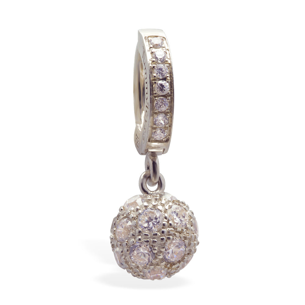 Disco ball hot sale belly ring