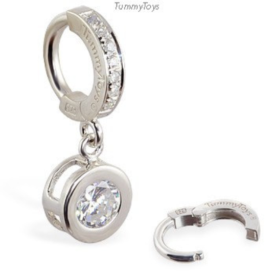 Gemma Cute Circle Round Crystal Belly Button Ring Stud – MyBodiArt