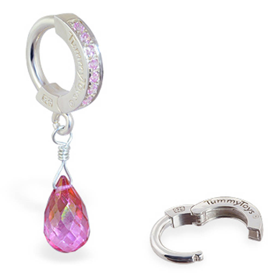 Hot pink belly button 2025 rings