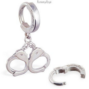 TummyToys Silver Handcuffs Belly Button Ring - TummyToys
