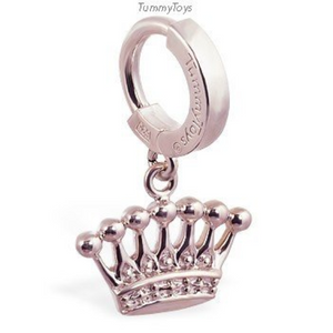 Femme Metale's Glorious Crown Belly Button Ring - TummyToys