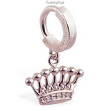 Femme Metale's Glorious Crown Belly Button Ring - TummyToys