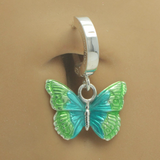 Green and Blue Butterfly Belly Button Ring - TummyToys