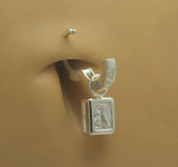 Changeable Sexy Emerald Cut Cz Swinger Charm Exclusively By Tummytoys - TummyToys