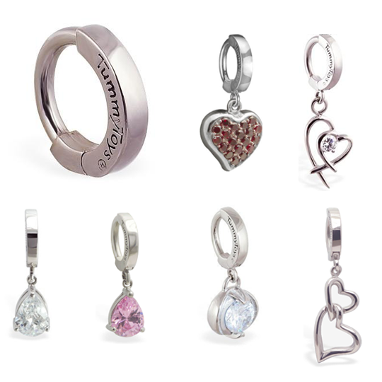 Steel Belly Button Ring Pack | TWO Surgical Steel Belly Button Rings ...
